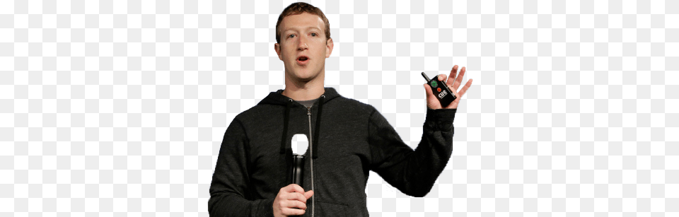 Mark Zuckerberg Presents Standing, Adult, Person, Microphone, Man Free Png