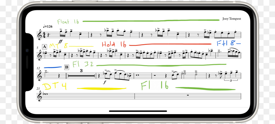 Marked Up Mobile Phone, Electronics, Mobile Phone, Sheet Music Png Image