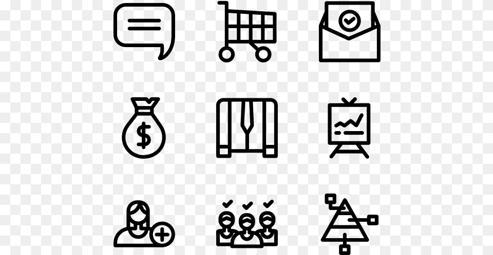 Marketing 50 Icons Human Resources Icon Vector, Gray Free Png Download