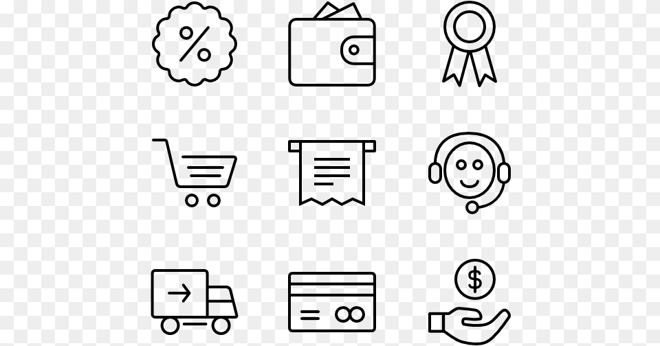 Marketing And E Commerce Collection Vector Icon Ecommerce, Gray Png