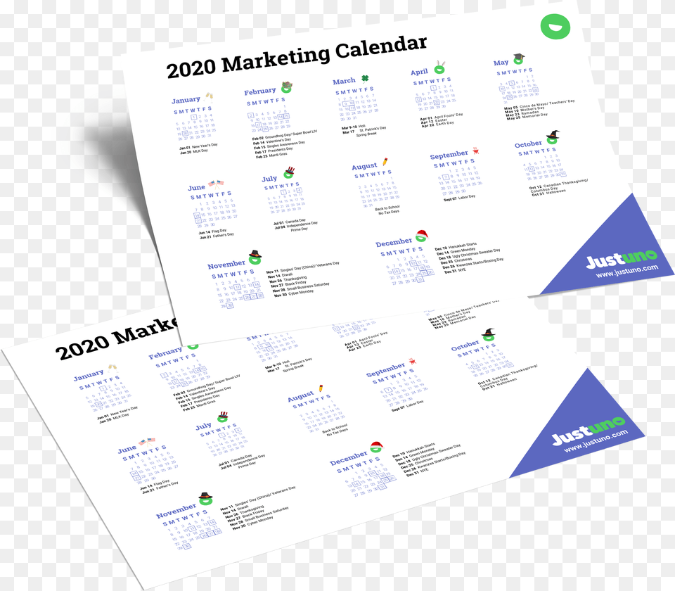 Marketing Calendar 2020, Text Free Png Download