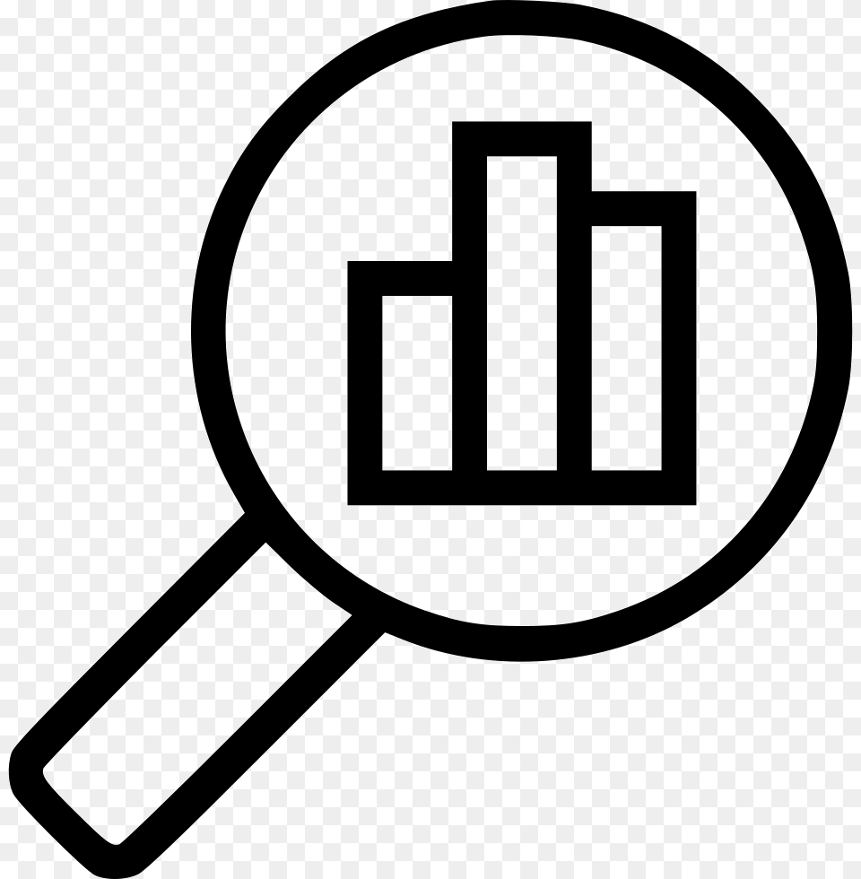 Marketing Search Analytics Performance House Magnifying Glass Icon Free Png
