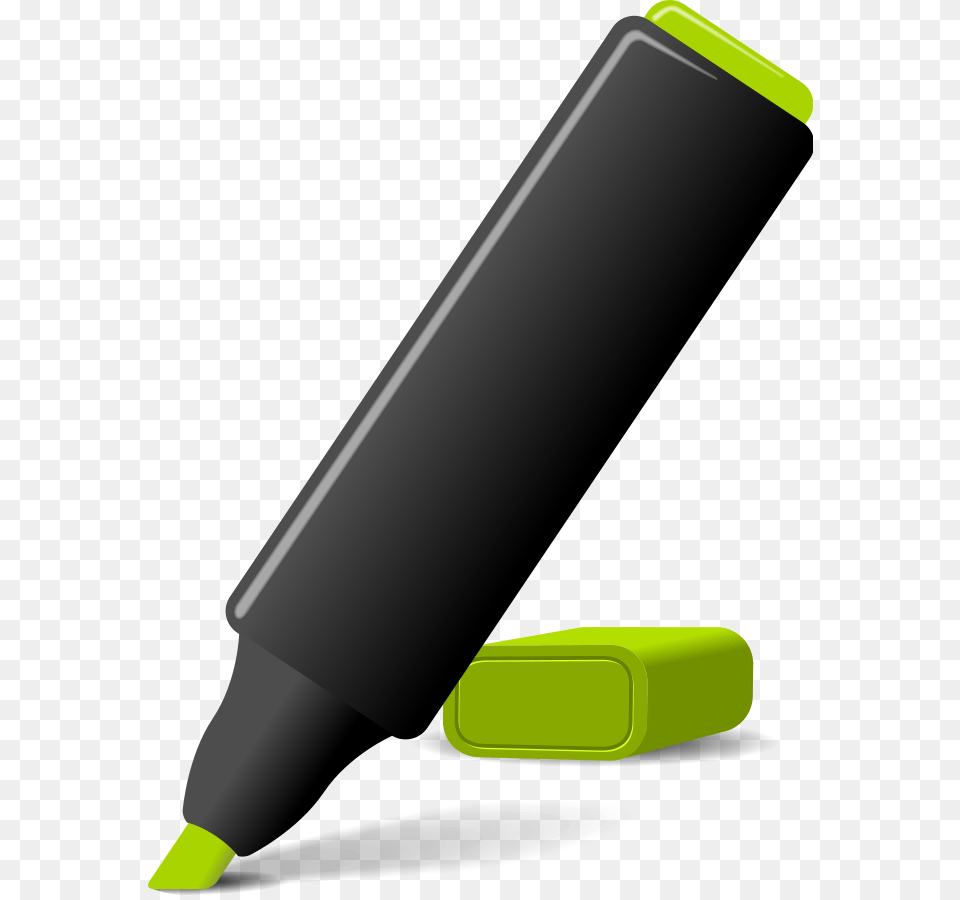 Marking Pin Marker Green Office Pen Felt Pen Textmarker Clipart, Smoke Pipe Png
