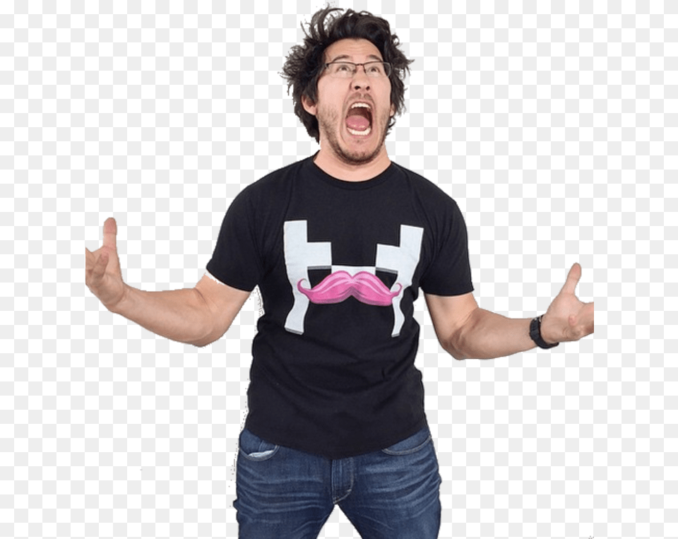 Markiplier, T-shirt, Person, Clothing, Face Free Png Download