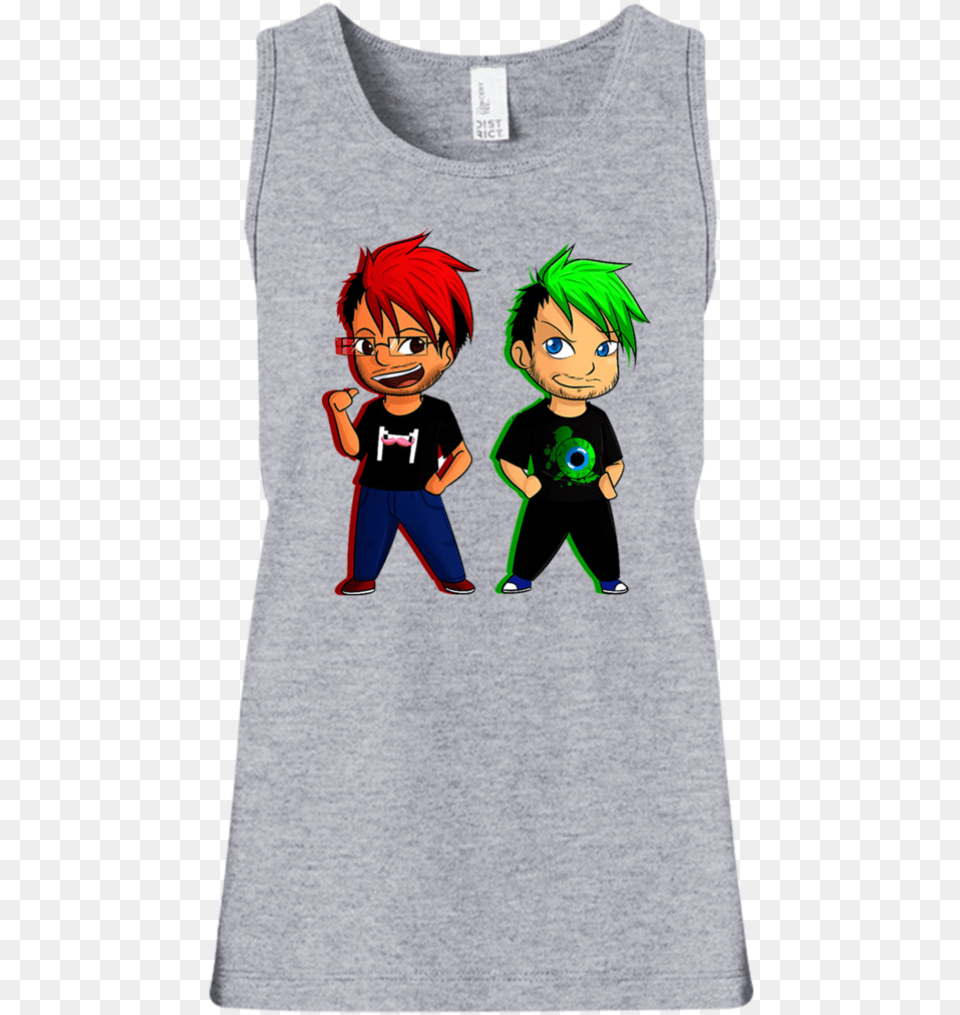 Markiplier And Jacksepticeye Girls Mark And Jack Art, T-shirt, Clothing, Baby, Person Free Transparent Png