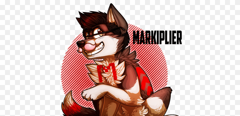 Markiplier As A Wolf, Book, Comics, Publication, Baby Free Png Download