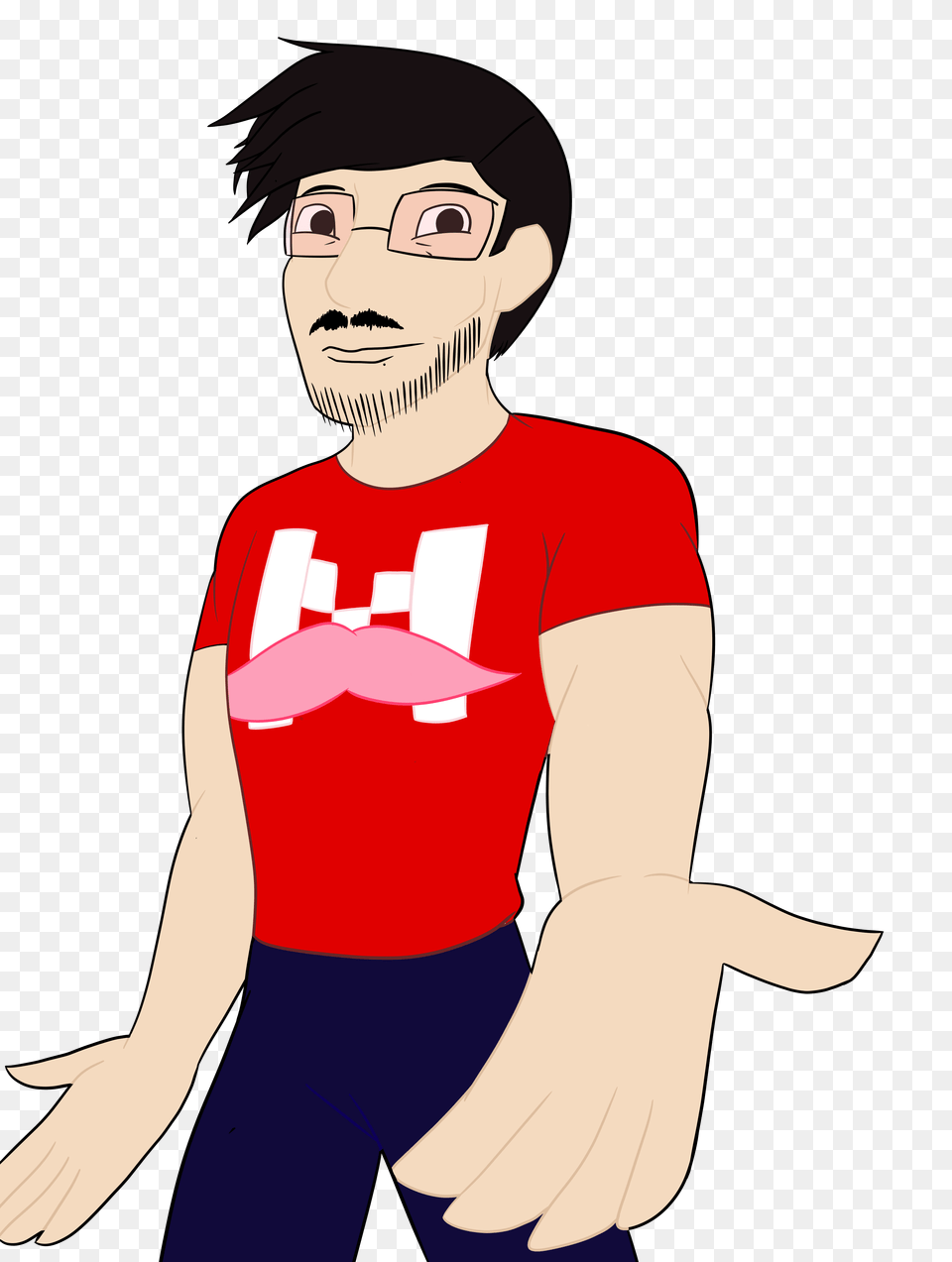 Markiplier Fanart, T-shirt, Clothing, Adult, Person Png