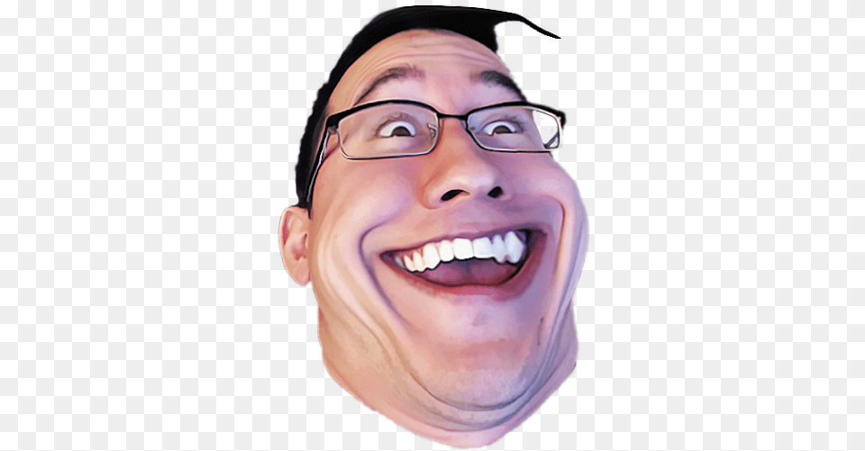 Markiplier Funny Faces For Turbo Dismount, Accessories, Person, Mouth, Head Free Png Download