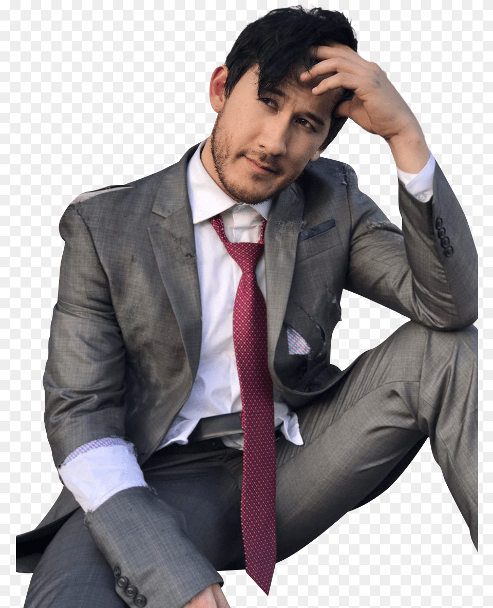 Markiplier Markiplier A Date With Markiplier, Accessories, Suit, Necktie, Jacket Png Image