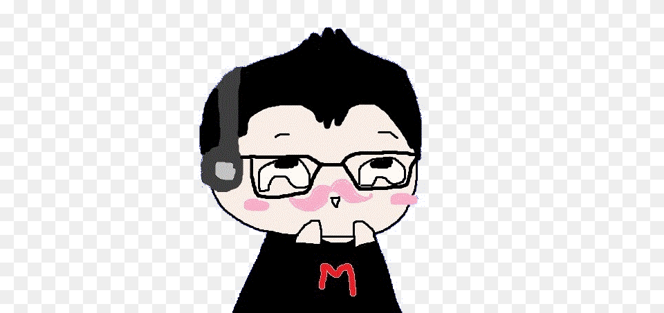 Markiplier Wilfred Warfstash Chibi, Accessories, Glasses, Person, Face Png