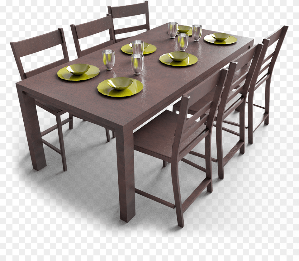 Markor Dining Table3d Viewclass Mw 100 Mh 100 Pol 3d Dining Table, Architecture, Room, Indoors, Furniture Png Image