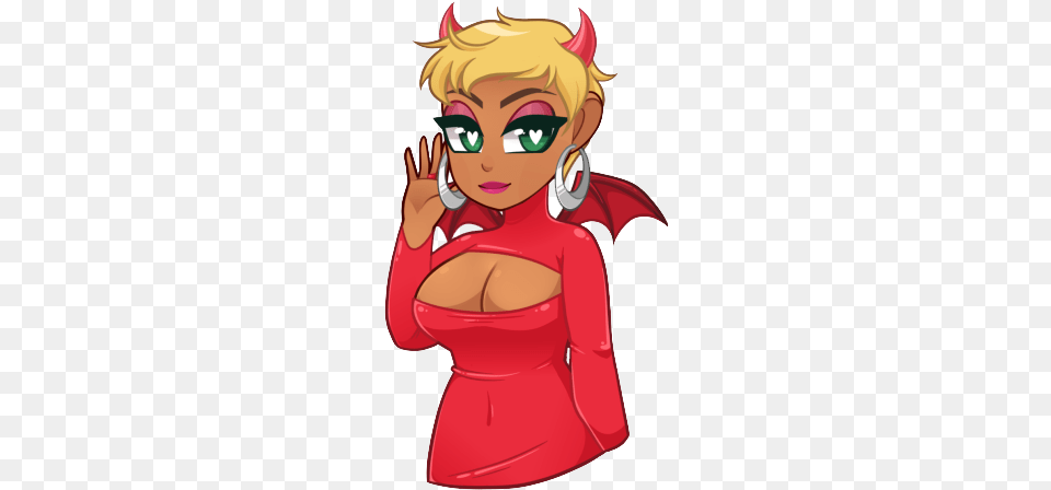 Marlena Evil Horns And Sinful Devil Cartoon, Book, Comics, Publication, Baby Free Transparent Png