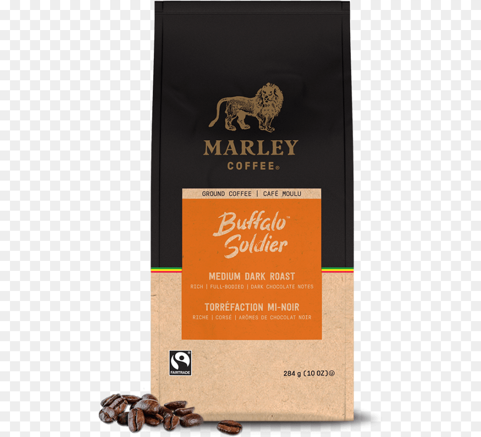 Marley Coffee Buffalo Soldier 227g Filter, Advertisement, Poster, Wildlife, Mammal Png