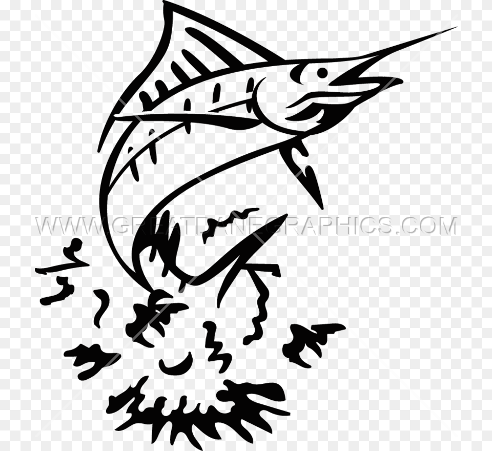 Marlin Fish Clipart Clip Art Library Stock Marlin Fishing Marlin Fishing, Bow, Weapon, Animal, Sea Life Png Image