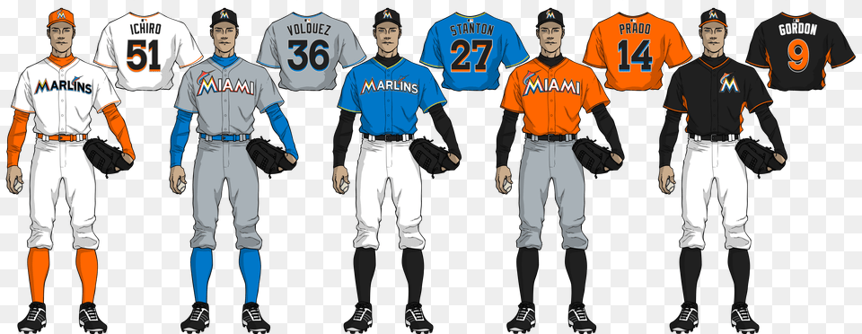 Marlins Going Back To Old Logo And Color Scheme Letsgofish, Clothing, Team, People, Person Png Image