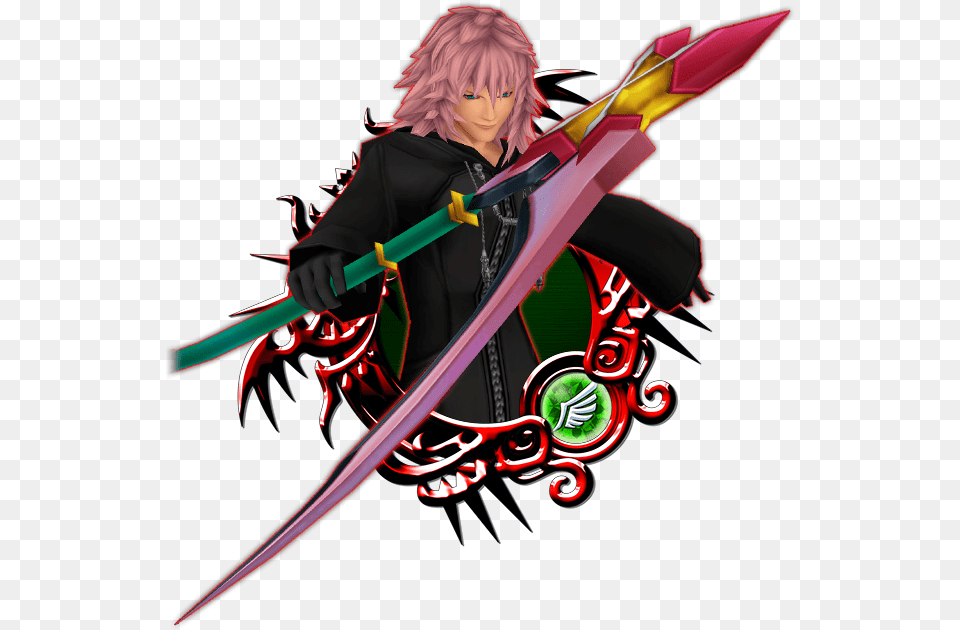 Marluxia B Kingdom Hearts 3 Angelic Amber, Weapon, Sword, Blade, Dagger Free Png