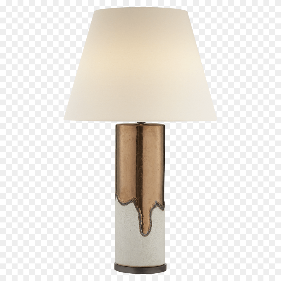 Marmont Table Lamp In Burnt Gold And White Porou Visual Comfort Kw3042bgw L Kelly Wearstler Marmont, Table Lamp, Lampshade Free Png Download