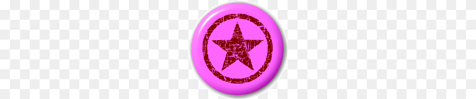 Maroon And Pink Circle Star, Symbol, Star Symbol Free Png Download