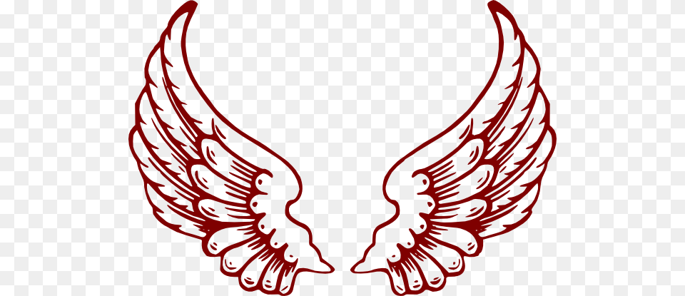 Maroon Angle Wings Clip Art, Sticker, Dynamite, Weapon Free Transparent Png