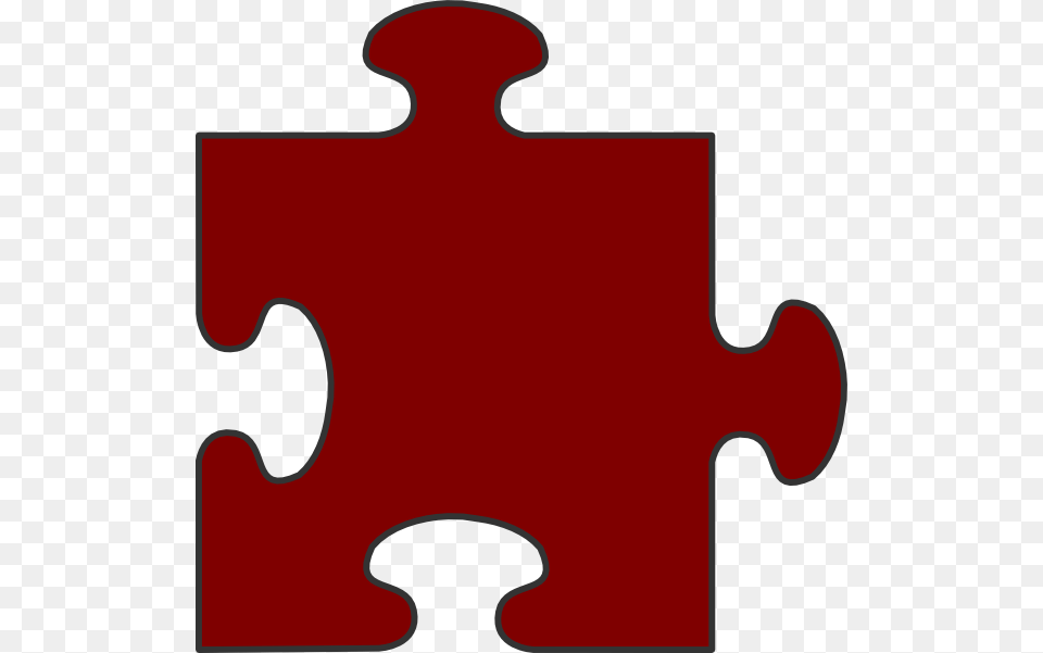 Maroon Border Puzzle Piece Top Clip Art, Game, Jigsaw Puzzle, Dynamite, Weapon Free Png Download