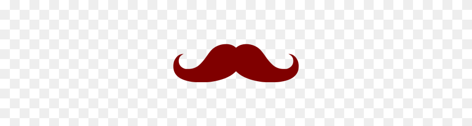 Maroon Mustache Icon, Logo Free Png