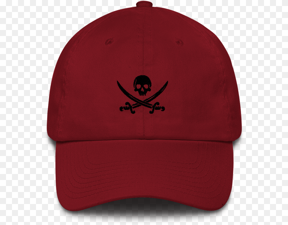 Maroon Pirate Flag Dad Hat Pirate, Baseball Cap, Cap, Clothing Free Png