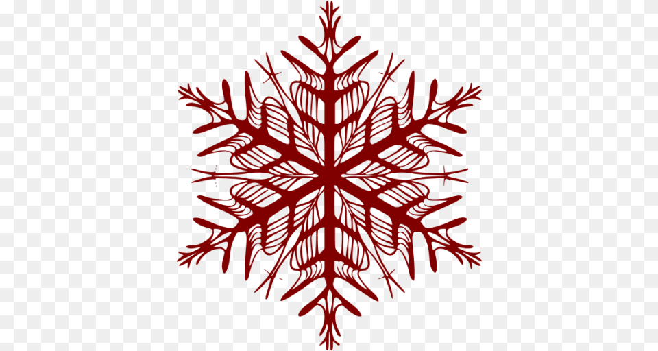 Maroon Snowflake Icon, Leaf, Nature, Outdoors, Plant Png