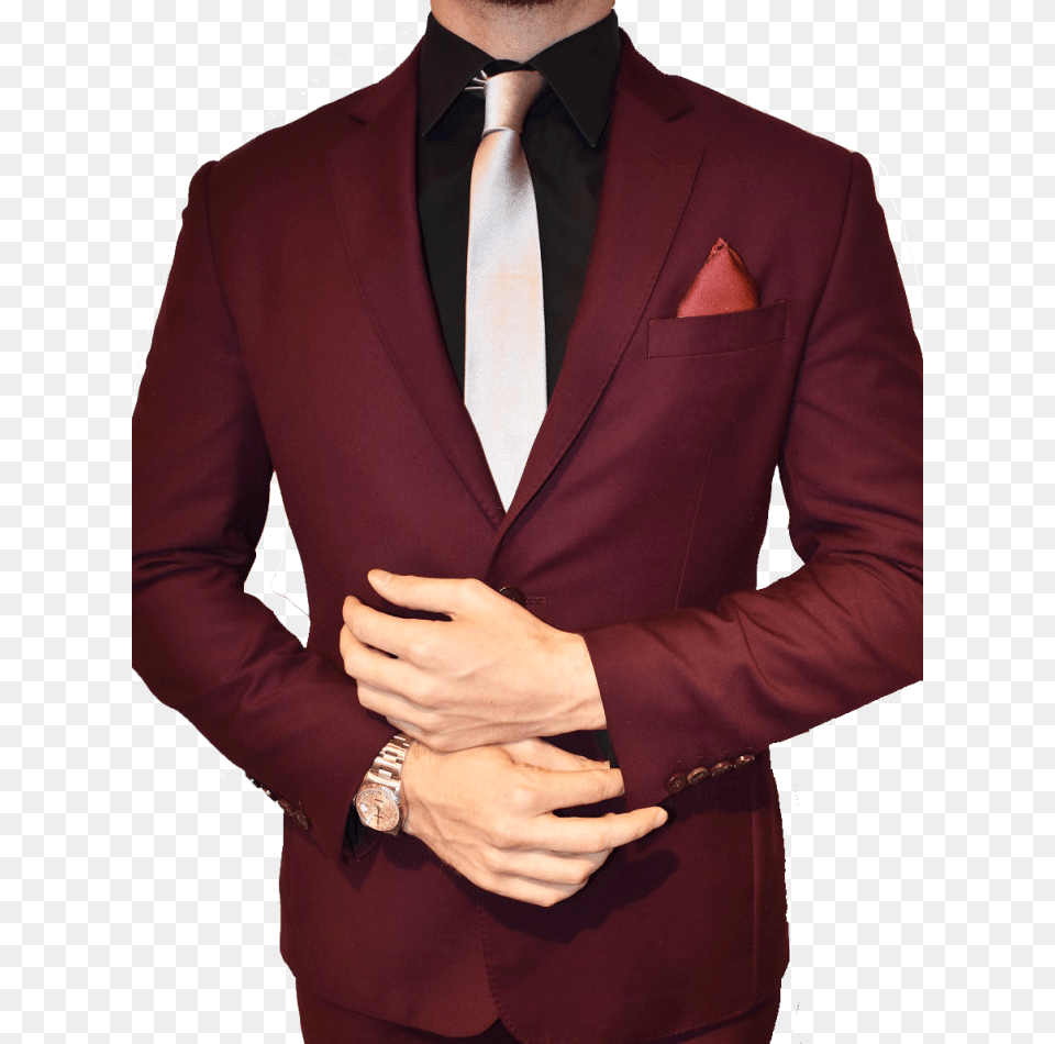 Maroon Suit And Tie, Accessories, Blazer, Clothing, Coat Free Transparent Png