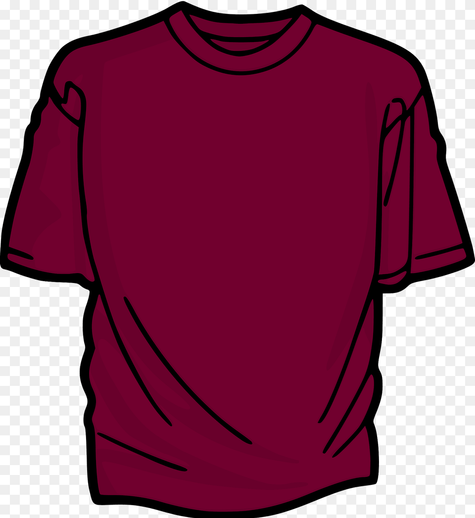 Maroon T Shirt Clipart, Clothing, T-shirt Png