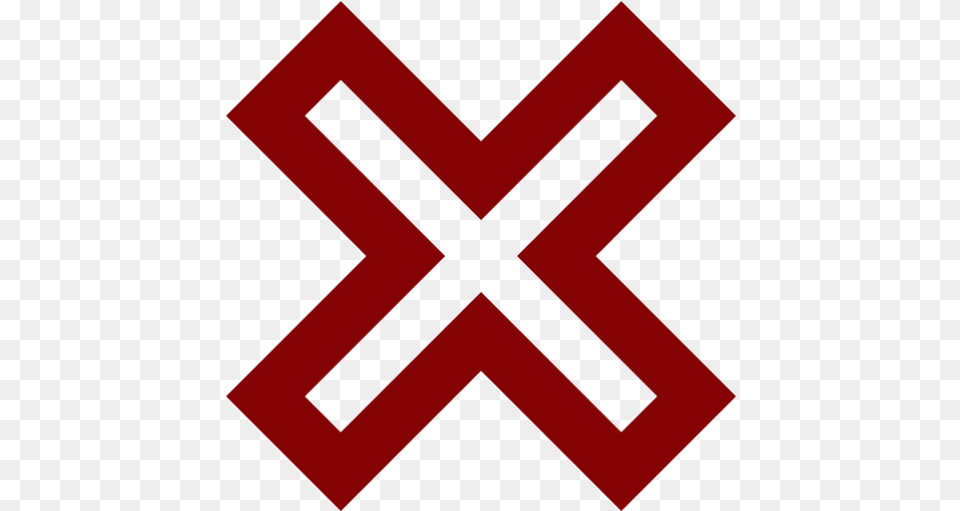 Maroon X Mark 2 Icon Red X Mark Gif, Symbol, Sign Png