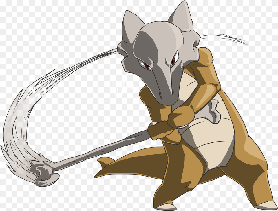 Marowak Used Bone Club By Ancientdragoness Marowak Bone, Electronics, Hardware, Person, Animal Free Transparent Png