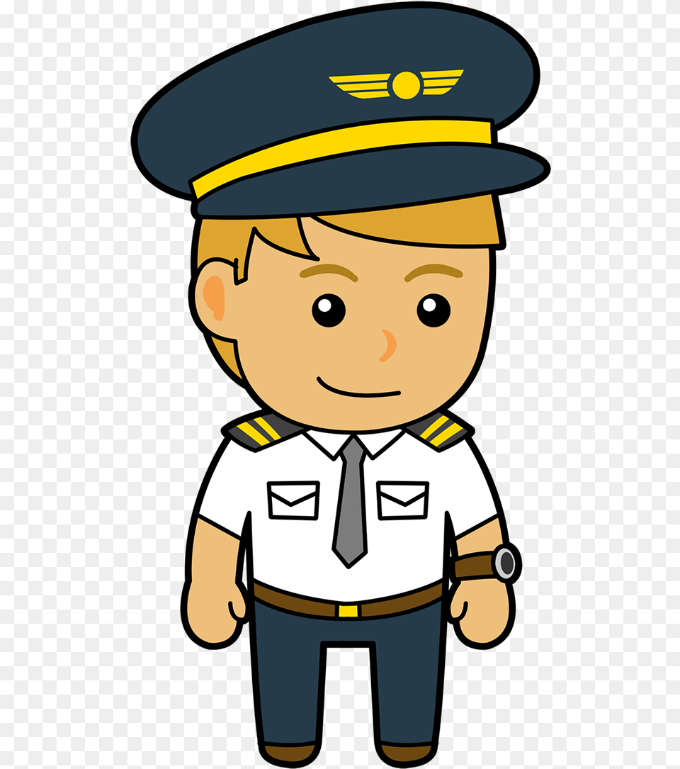 Marquee Clipart Cartoon Pilot Clipart, Captain, Officer, Person, Baby Free Png Download