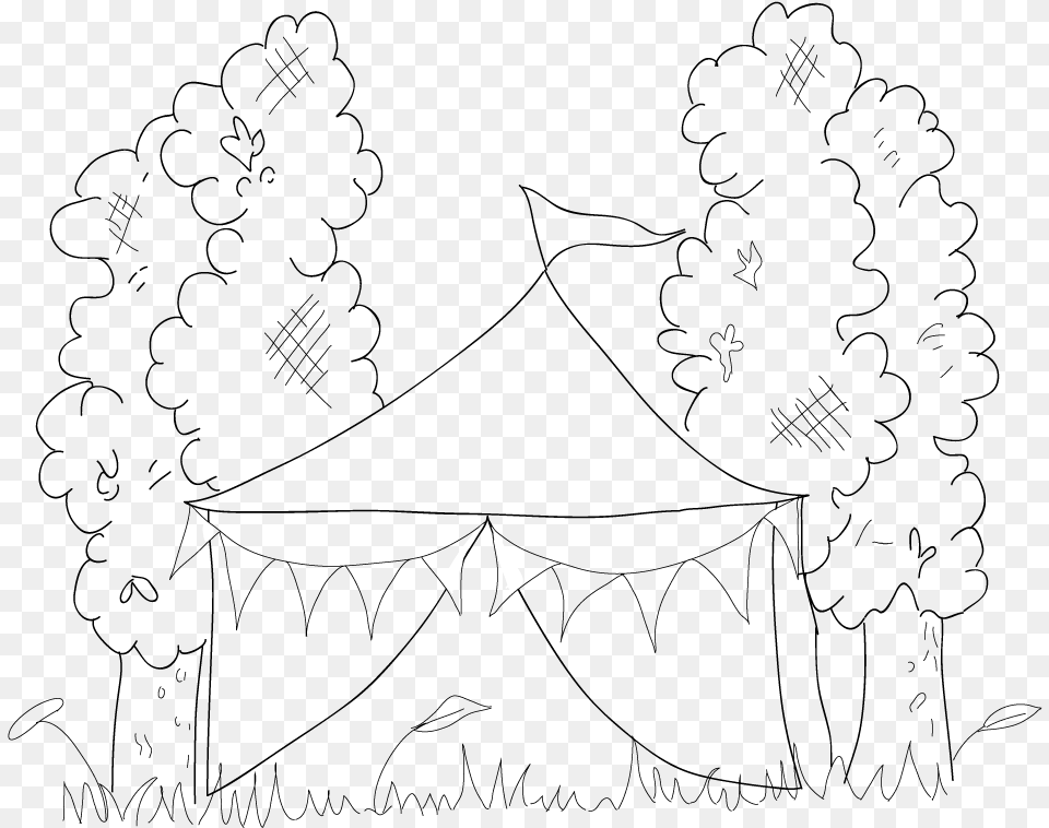 Marquee Sketch Country Fair Invites Sketching Sketchbook Marquee Sketch, Nature, Night, Outdoors, Triangle Free Png Download