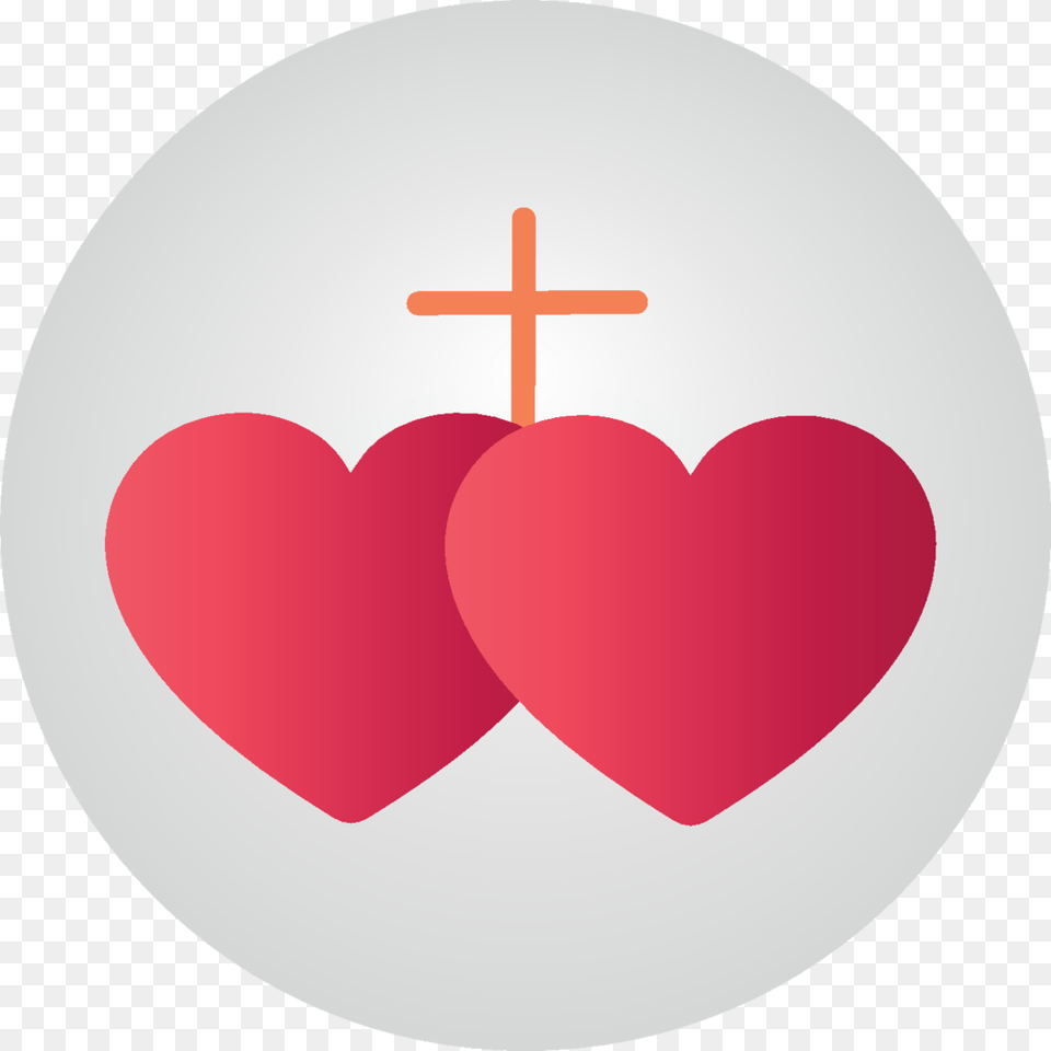Marriage Sacrament Symbol 2 Sacrament Of Marriage With Holy Spirit, Cross, Heart Free Png Download