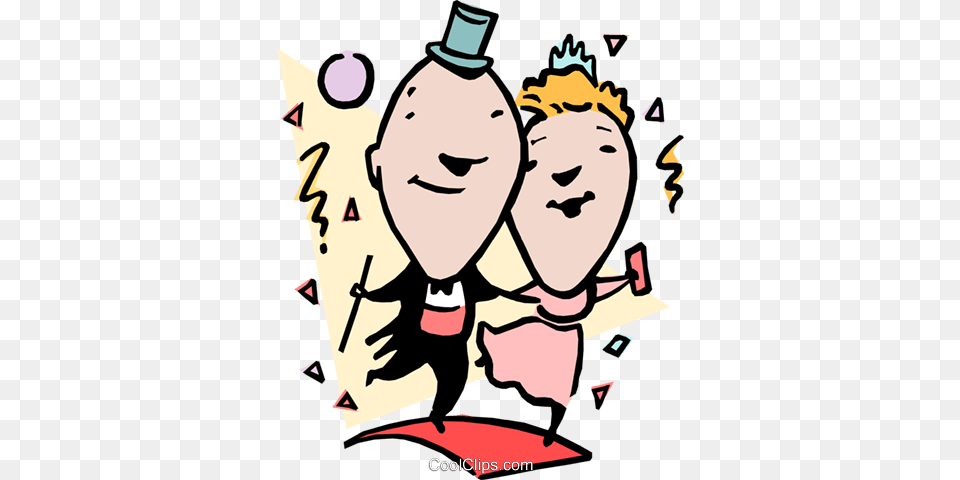 Married Couple Celebrating Royalty Vector Clip Art, Baby, Person, Publication, Book Free Png