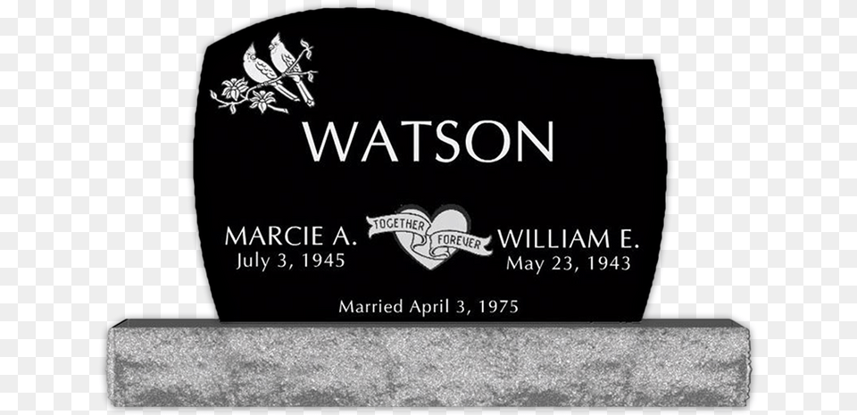 Married Design For Headstone, Logo, Tomb, Gravestone, Text Free Png
