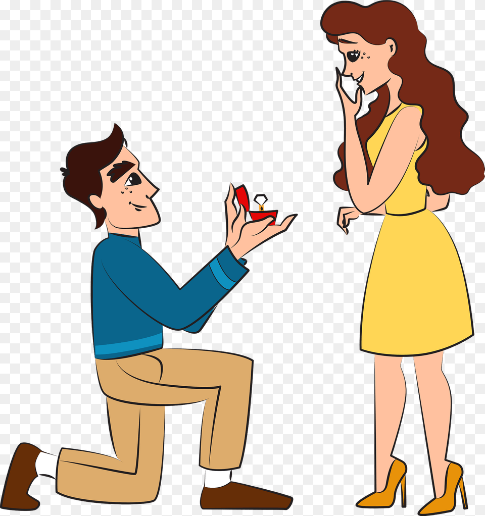 Marry Me Clipart, Person, Face, Head, Clothing Free Png