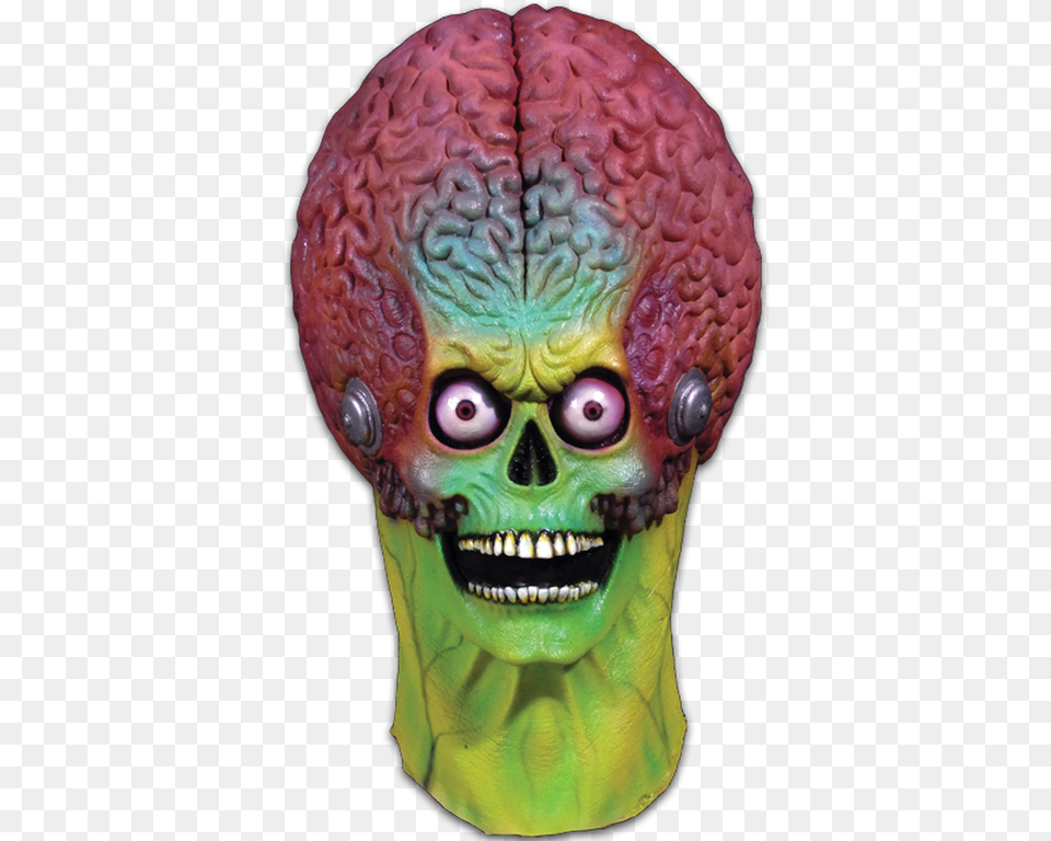 Mars Attacks Mask, Alien, Head, Person, Face Free Png