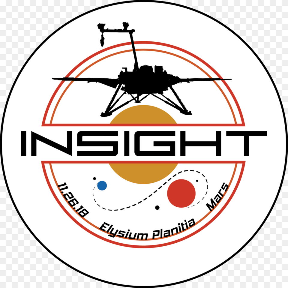 Mars Insight Circle, Logo, Transportation, Aircraft, Helicopter Png