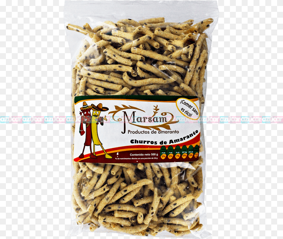 Marsam Churro De Amaranto Cchia Marsam Penne, Food, Snack, Person, Fries Free Png