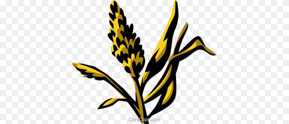 Marsh Grass Royalty Vector Clip Art Illustration, Plant, Pollen, Flower Free Png Download