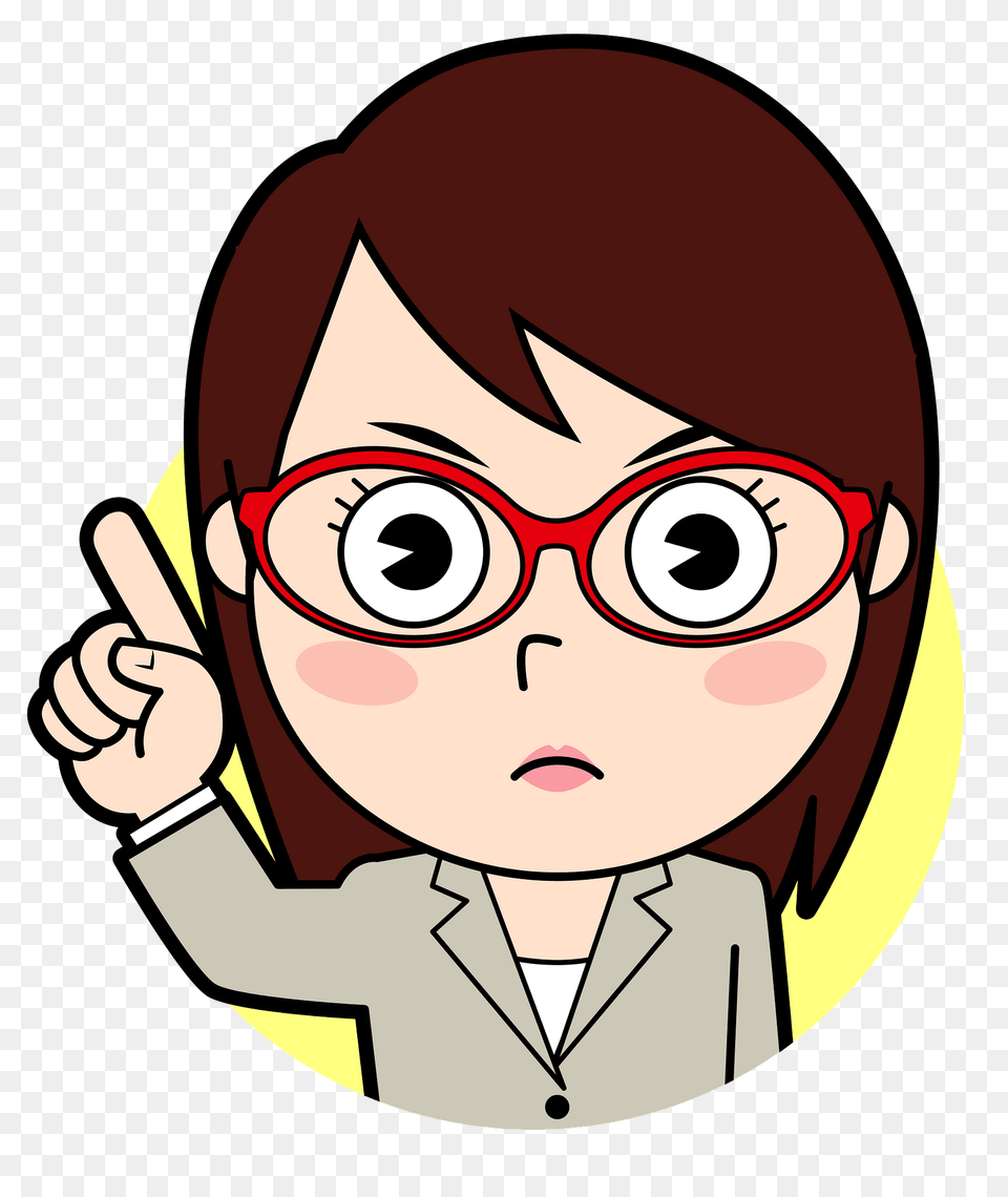 Marsha Businesswoman Wearing Glasses Is Angry Clipart, Accessories, Publication, Book, Comics Free Transparent Png