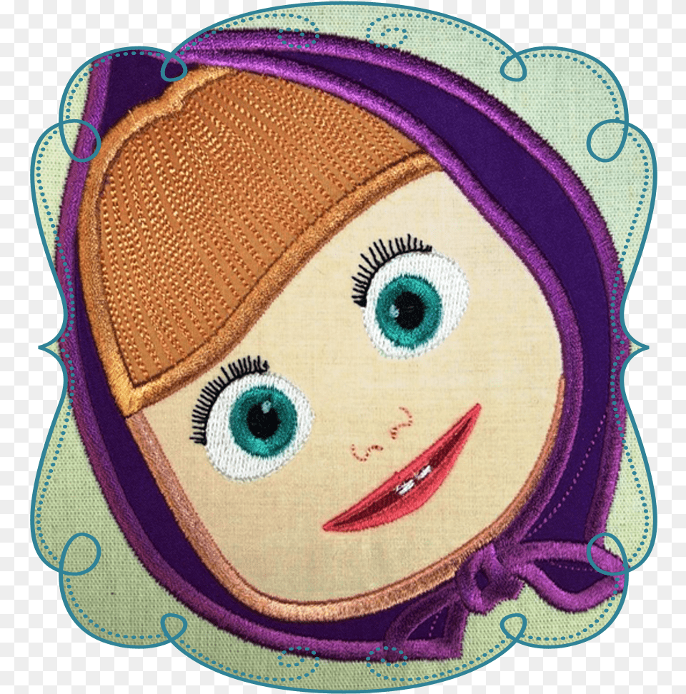 Marsha Face Embroidery Masha And Bear Designs, Applique, Pattern, Accessories, Bag Png