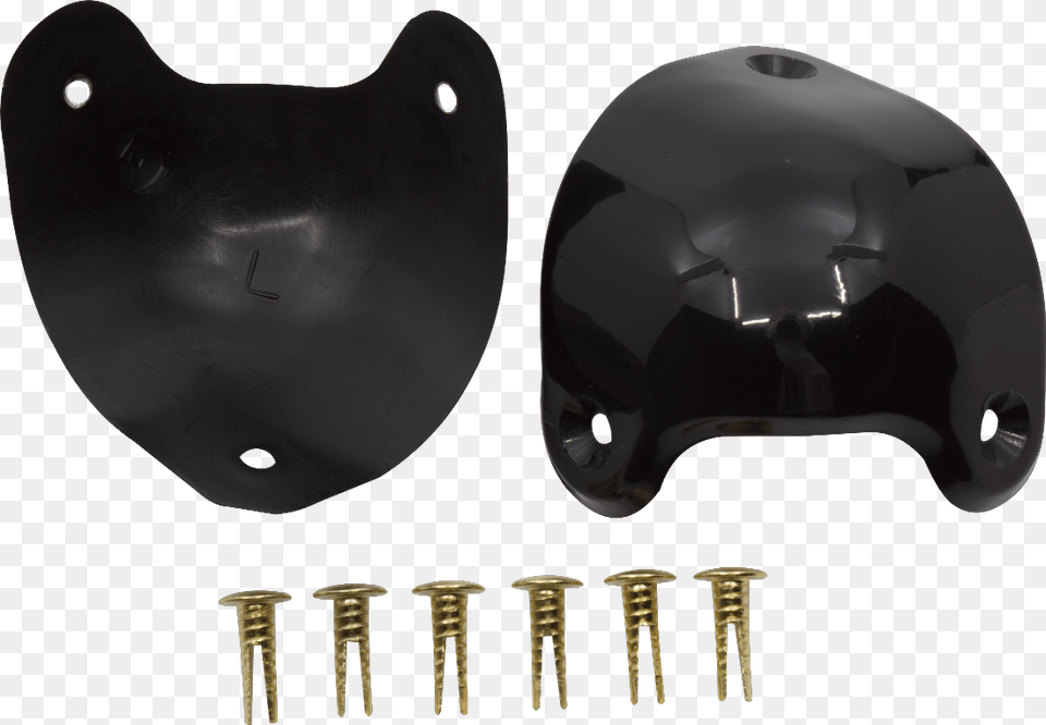 Marshall Black Plastic 3 Hole Front Left Right Plastic, Helmet, Clothing, Hardhat Png Image