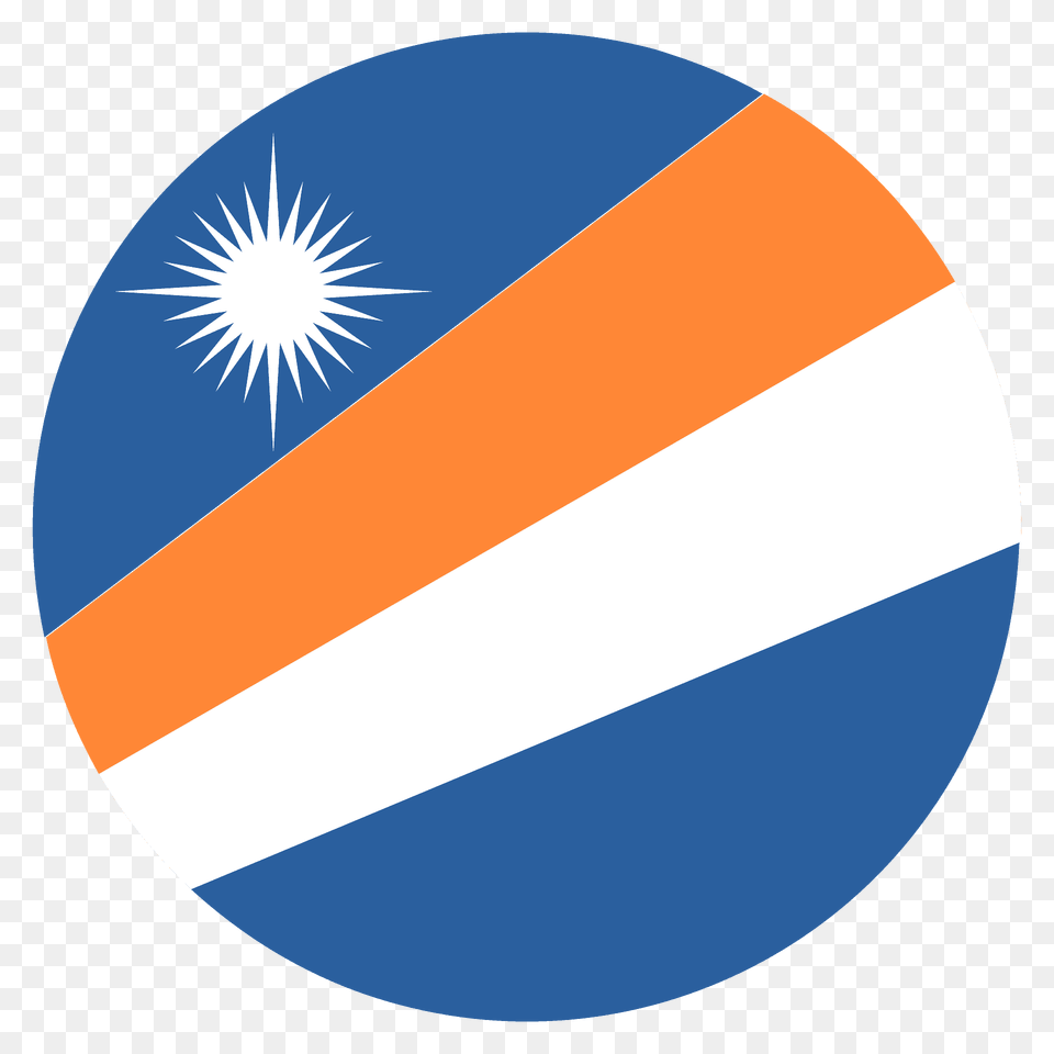 Marshall Islands Flag Emoji Clipart, Logo, Disk, Sphere Png