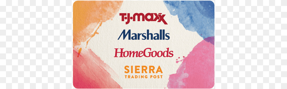 Marshalls Tjmaxx Gift Card, Advertisement, Poster, Text Free Png Download