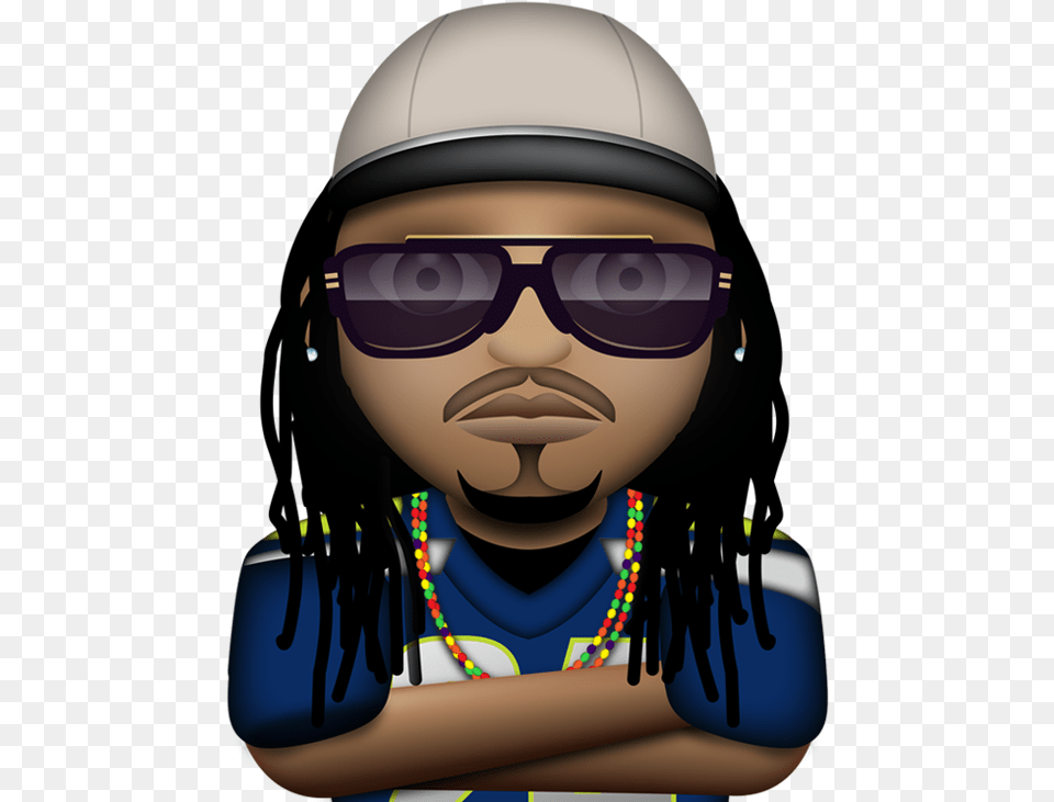 Marshawn 39 Nfl Player Emoji, Accessories, Sunglasses, Necklace, Jewelry Free Png Download