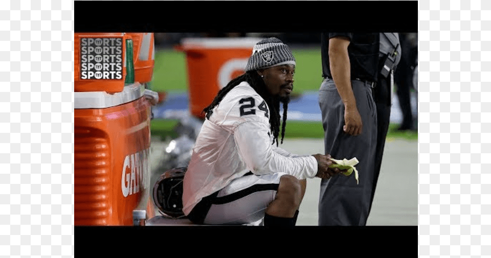 Marshawn Lynch Sits For Anthem, Person, Injury, Adult, Woman Png