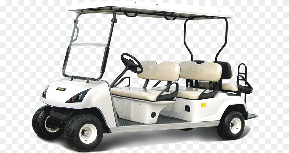 Marshell Electric Golf Car Dg C42 With 6 Seater Marshell Dg C4, Transportation, Vehicle, Golf Cart, Sport Png Image