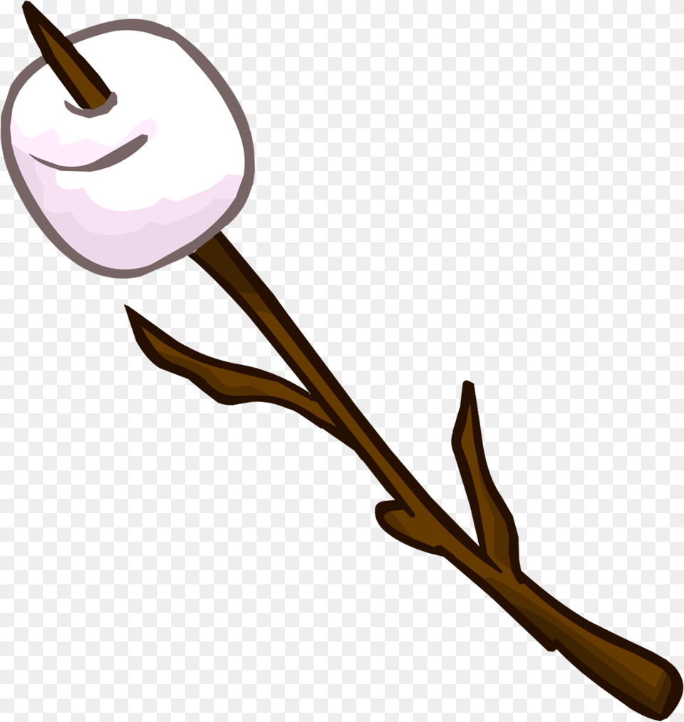 Marshmallow On A Stick Clip Art Camping Outdoor, Smoke Pipe, Flower, Plant Free Transparent Png